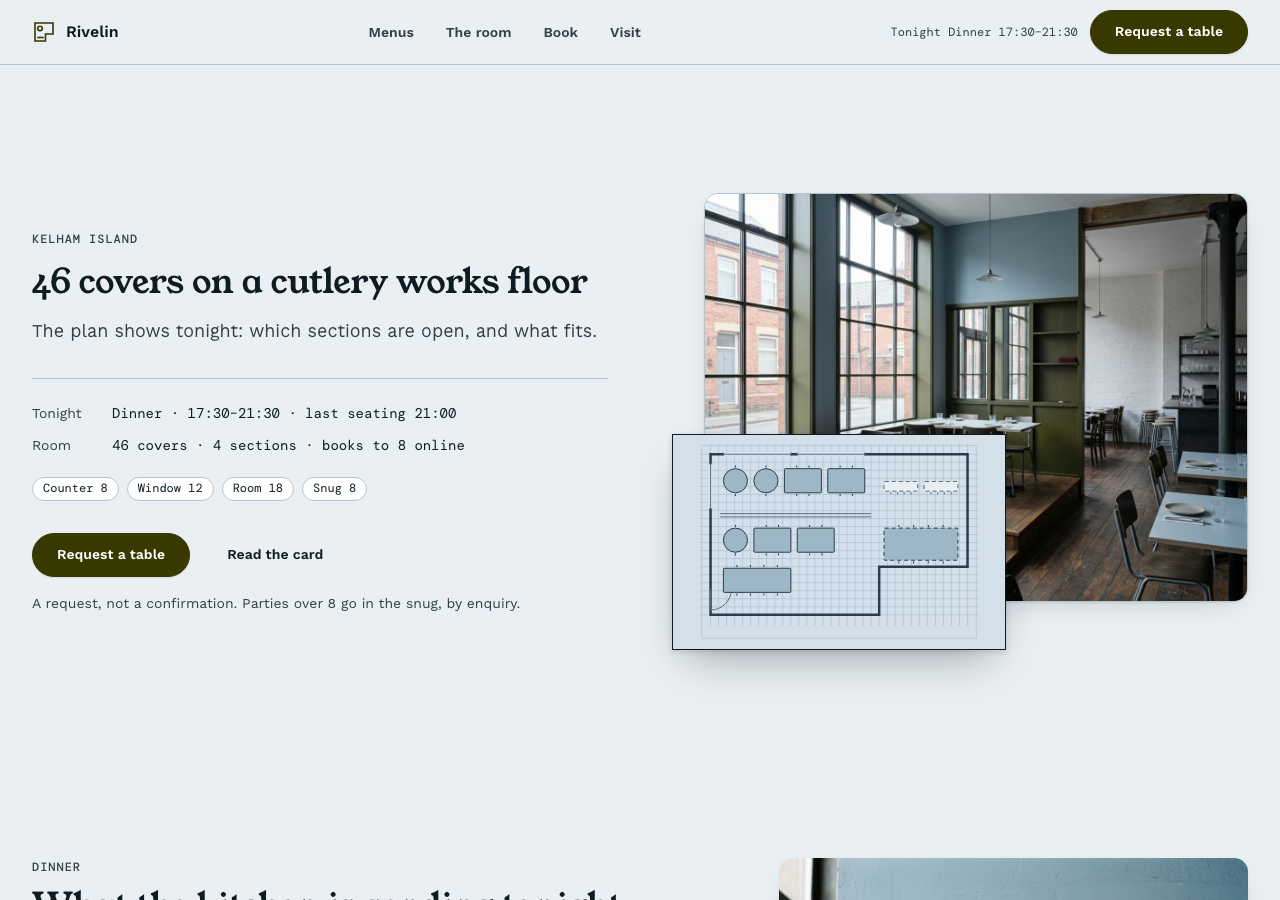Covers restaurant website template Tailwind react — home page