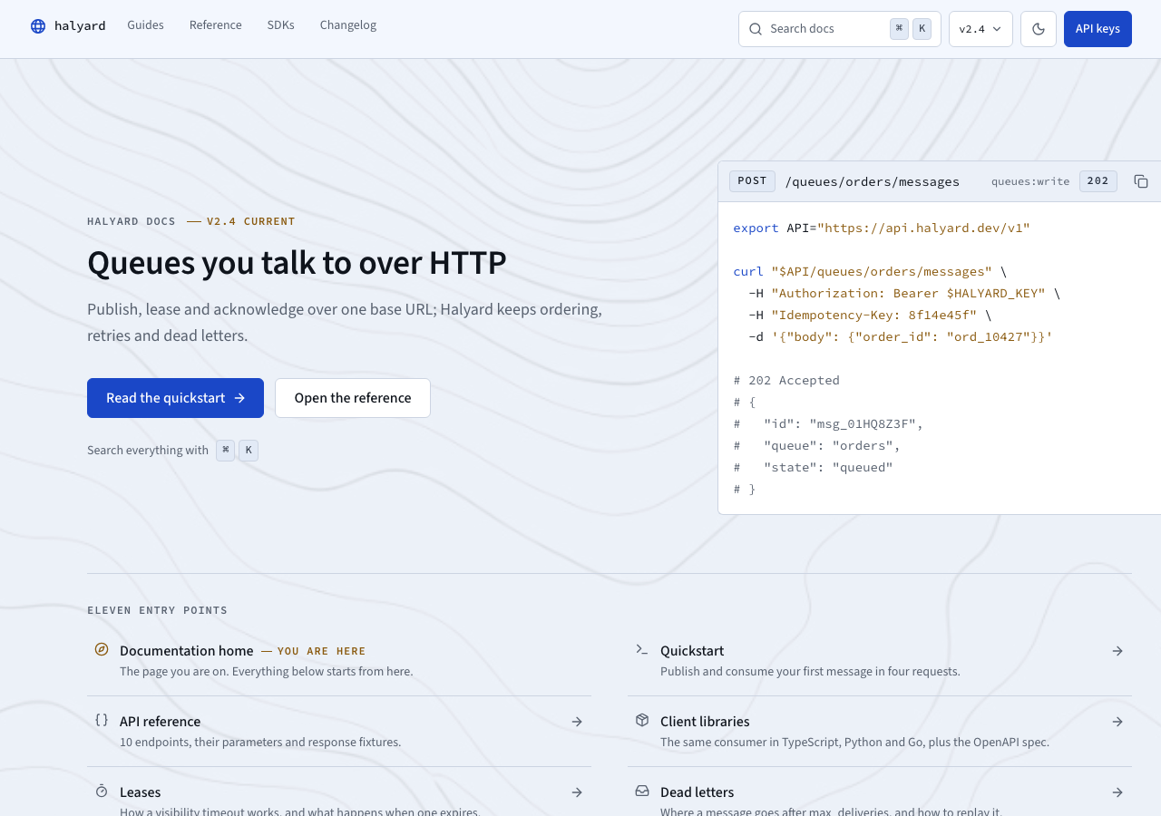 Meridian Tailwind documentation template — home page
