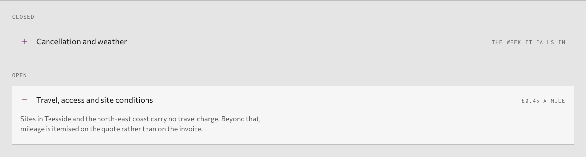 Bellows photography portfolio template Next.js — ui/accordion-disclosure component