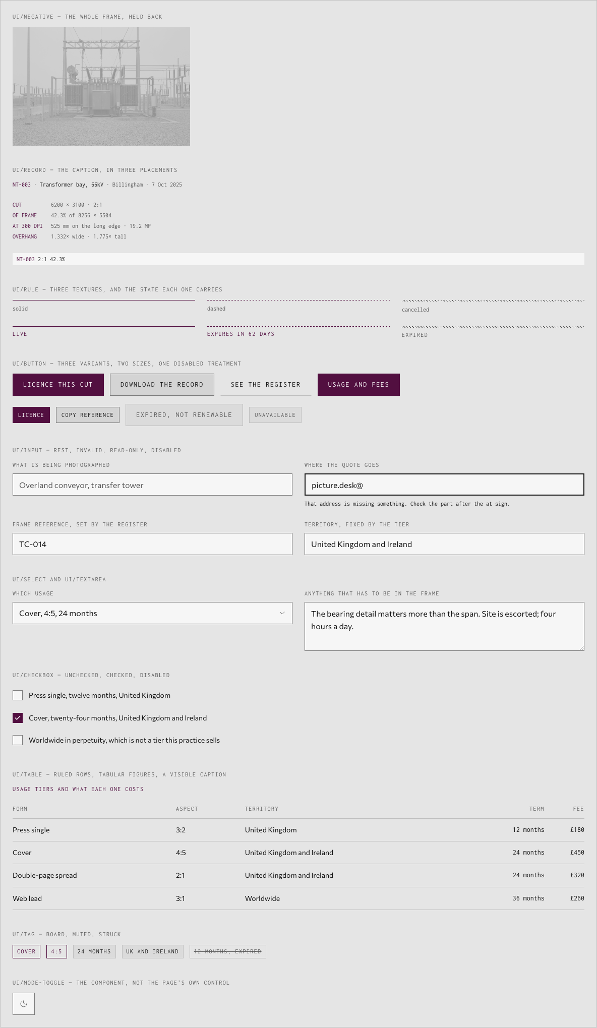 Bellows photography portfolio template Next.js — ui/* · 12 more primitives component