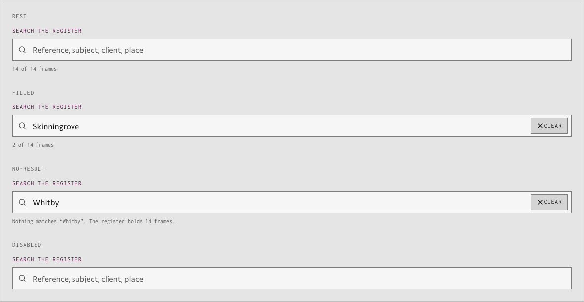 Bellows photography portfolio template Next.js — ui/search-input component