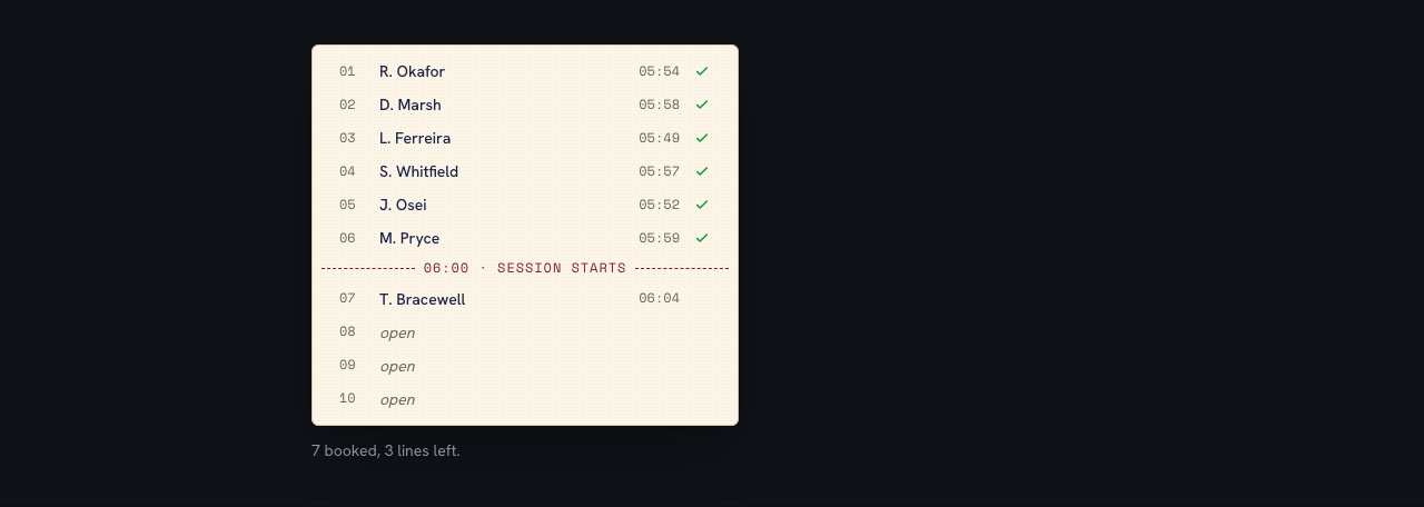 Circuit gym website template Tailwind react — full-sheet component