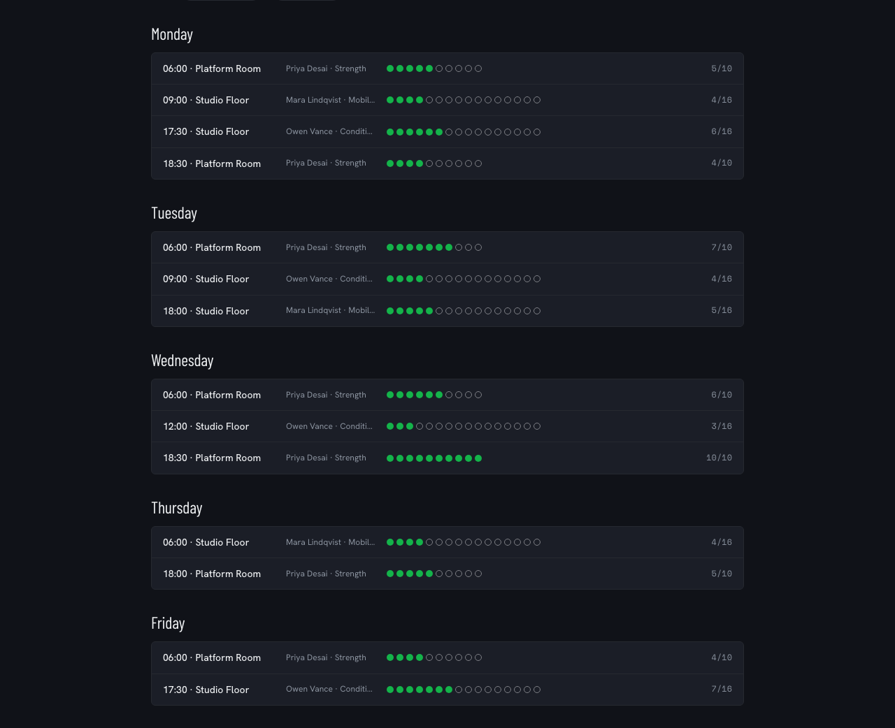 Circuit gym website template Tailwind react — sheet-strip-grid component