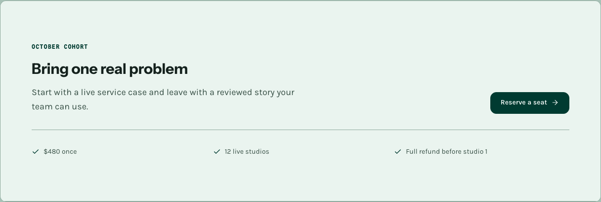 Seminar online course template Next.js — cta component