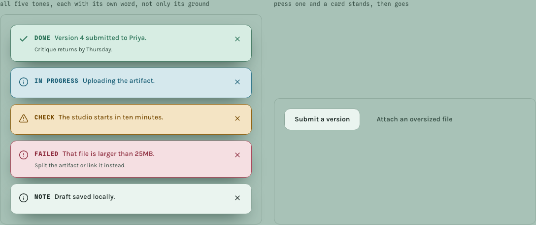 Seminar online course template Next.js — ui/toast component