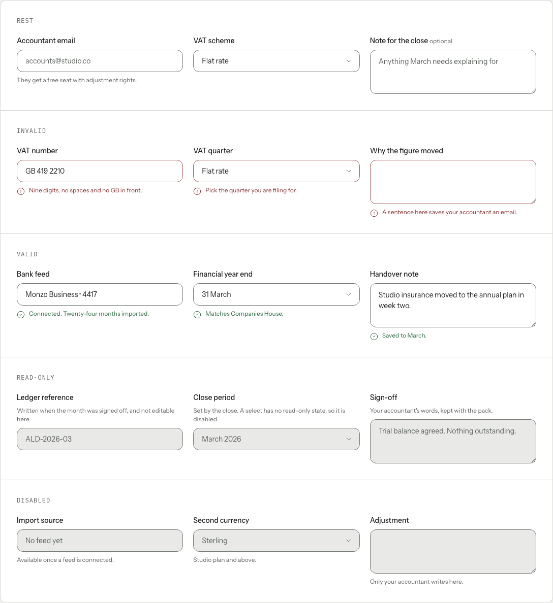 Grove Next.js SaaS landing page template — ui/field component