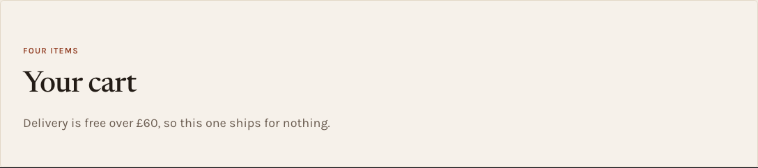 Kiln Tailwind ecommerce Next.js template — page-header component