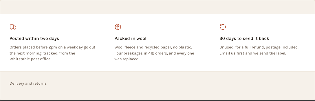 Kiln Tailwind ecommerce Next.js template — promises component