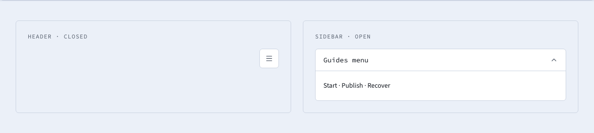 Meridian Tailwind documentation template — ui/accordion-disclosure component