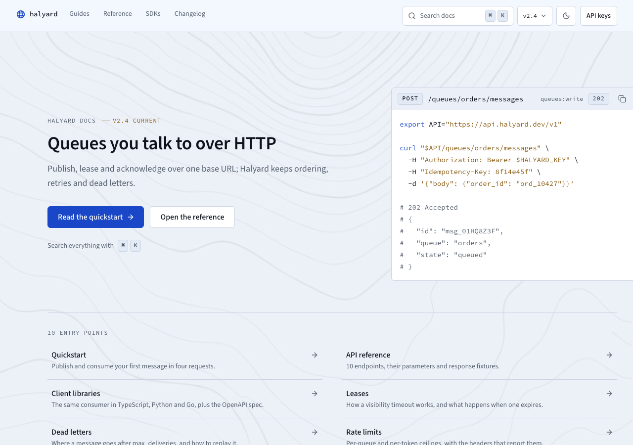 Meridian Tailwind documentation template — home page