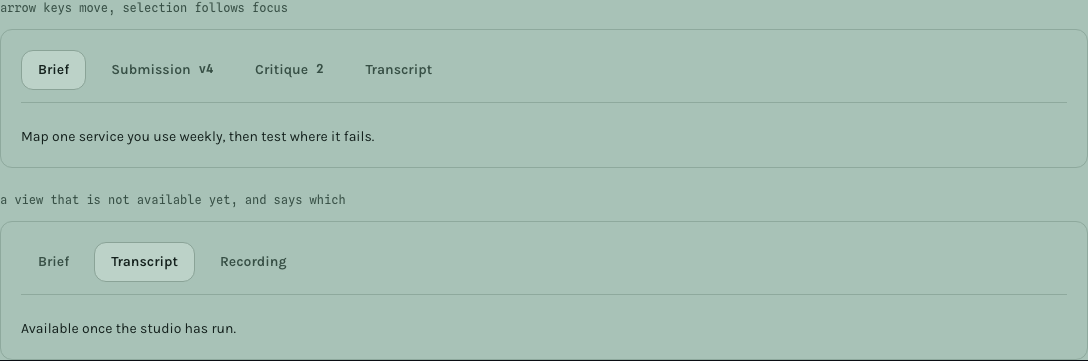 Seminar online course template Next.js — ui/tabs component