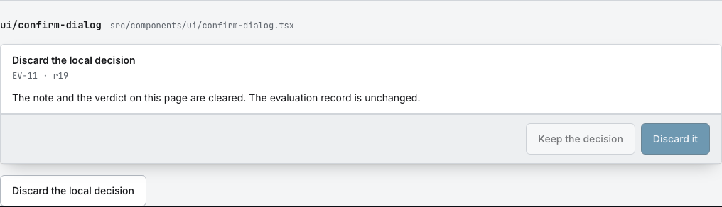 Switchyard AI agent dashboard template Next.js — ui/confirm-dialog component