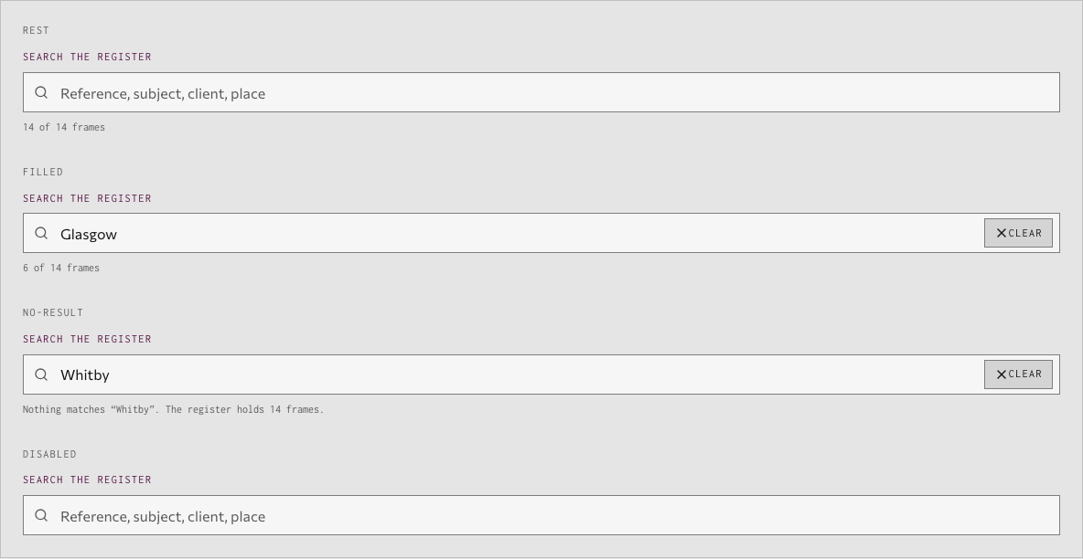 Bellows photography portfolio template Next.js — ui/search-input component