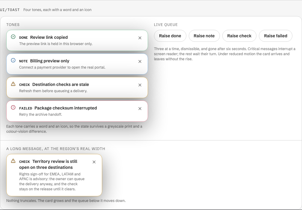 Cutroom Next.js media dashboard template — ui/toast component