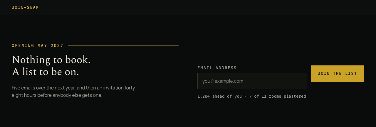 Tideline coming soon website template — join-seam component