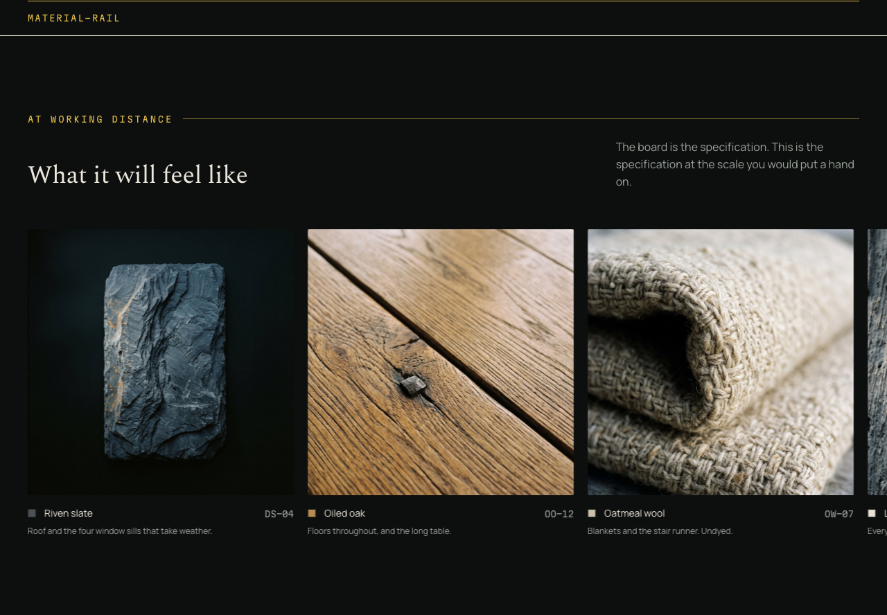 Tideline coming soon website template — material-rail component