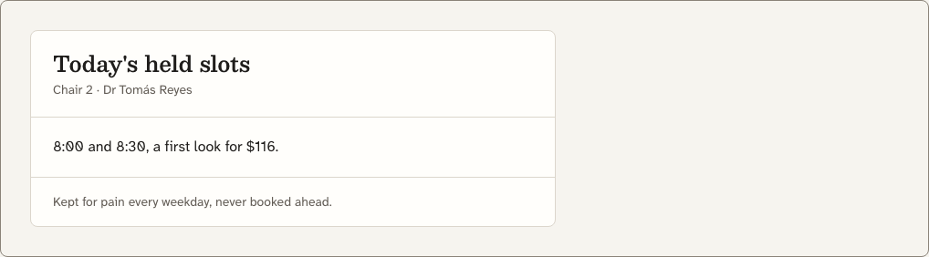 Quadrant dental website template Next.js — ui/card-panel component
