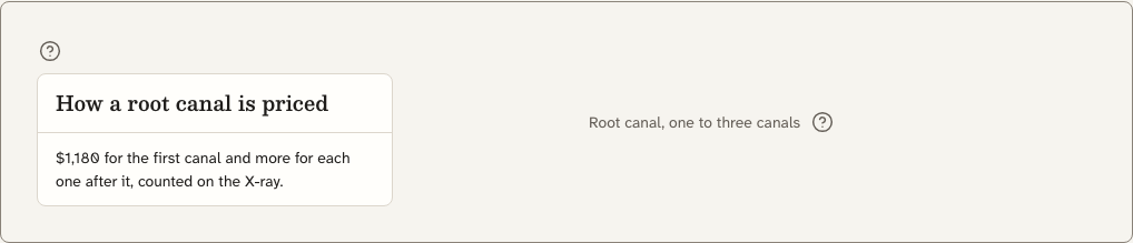 Quadrant dental website template Next.js — ui/hint component