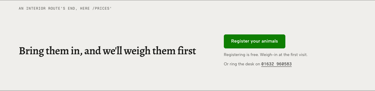 Tare veterinary clinic Tailwind template — register-end component