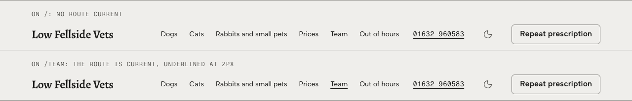 Tare veterinary clinic Tailwind template — site-header component